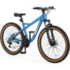 imageYITAHOME 26 Inch Mountain Bike for Men Women 21Speed Adult Bicycle Double Disc Brake Front Suspension Fork Aluminum Frame MTB for AdultsBlue