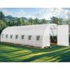 imageYITAHOME 26x10x7ft Greenhouse Extra Large Heavy Duty Large 2 Swing Doors Walkin Greenhouses Tunnel Green Houses Outdoor 14 Windows Gardening Upgraded Galvanized Steel Garden WhiteWhite