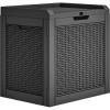 imageYITAHOME 32 Gallon Deck Box Resin Storage with Lockable Lid ampamp Side Handles Indoor Outdoor Small Container for Patio Cushion Garden Pool Accessories Backyard Furniture Water ResistantBlack
