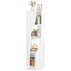 imageYITAHOME 6Tier Corner Shelf 688quot Tall Modern Free Standing Zigzag Corner Bookshelf 6 Shelf Display Corner Bookcase Open Small Book Shelves for Living Room Home Office Small Space BlackWhite