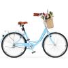 imageYITAHOME Beach Cruiser Bike for Women 24 ampamp 26 inch Commute Bike for Adults 1 ampamp 7 Speed Womens Bicycle with Basket Adjustable Seat Multiple Colorblue