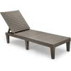 imageYITAHOME Chaise Outdoor Lounge Chairs with Adjustable Backrest MultiFunctional Patio Loungers Easy Assembly ampamp Lightweight Waterproof Poolside Chaise Lounge with 265lbs Capacity Set of 2 TaupeTaupe