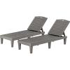 imageYITAHOME Chaise Outdoor Lounge Chairs with Adjustable Backrest MultiFunctional Patio Loungers Easy Assembly ampamp Lightweight Waterproof Poolside Chaise Lounge with 265lbs Capacity Set of 2 TaupeGrey
