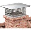 imageYITAHOME Chimney Cap 17quot x 29quot Chimney Cover for Outside 304 Stainless Steel Fireplace Chimney Caps with Adjustable Metal Strips Screws ampamp Gloves17 x 29