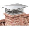 imageYITAHOME Chimney Cap 17quot x 29quot Chimney Cover for Outside 304 Stainless Steel Fireplace Chimney Caps with Adjustable Metal Strips Screws ampamp Gloves17 x 21