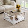imageYITAHOME Lift Top Coffee Table with Wheels Farmhouse Square Coffee Tables for Living Room 2 Tier Small Coffee Table with Storage Compartment Rustic Wood Cocktail Table Dining Table Grey WashGrey Wash