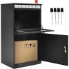 imageYITAHOME Package Delivery Boxes for Outside 189x15x354 inch Large Parcel Drop Box with Coded Lock AntiTheft Lockable Waterproof Parcel Storage Box for House Porch Curbside BlackExtra Large Drop Box35H