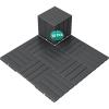 imageYITAHOME Plastic Interlocking Deck Tiles 20 Pack Waterproof Outdoor Flooring All Weather Use Durable ampamp SlipResistant Suitable for Patio Garden Deck Poolside Backyard 12x12 Inches Dark Grey