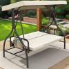 imageYITAHOME Porch Swing Bed 3Seats Outdoor Patio Swing Heavy Duty Swing ChairPorch Swing