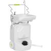 imageYITAHOME Portable Camping Sink 45 L Handwashing Station with Adjustable Wash Basin Soap Dispenser Metal Handle Large Wheels for Outdoor Travel Boat Gather Garden Worksite White38l Portable Sink