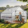imageYITAHOME10x7x7 Greenhouses Large Walkin Green House Heavy Duty Tunnel Green Houses Outdoor Portable Plant Gardening Upgraded Galvanized Steel Frame Zipper Doors 5 Crossbars Gardensilver