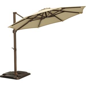 imageYITAHOME 10FT Patio Umbrella Push Button Tilt and Crank Adjustment Market Table Umbrella 8 Sturdy Ribs Aluminum Outdoor Umbrella UV Resistant for Garden Deck Beach Khaki Not Base IncludedBeige