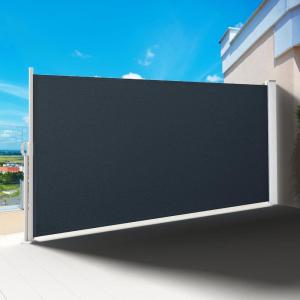 imageYITAHOME 118X 71 Retractable Side Awning Folding Privacy Screen Privacy Fence Waterproof UVResistant Privacy Awning Outdoor for Garden Deck Patio Pools Balcony Gray