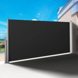 imageYITAHOME 118X 78 Retractable Side Awning Folding Privacy Screen Fence Waterproof UVResistant Privacy Awning Outdoor for Garden Deck Patio Pools Balcony Black