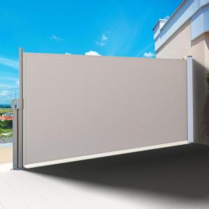 imageYITAHOME 118X 78 Retractable Side Awning Folding Privacy Screen Privacy Fence Waterproof UVResistant Awning Outdoor for Garden Deck Patio Pools Balcony Beige