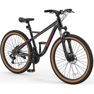 imageYITAHOME 26 Inch Mountain Bike for Men Women 21Speed Adult Bicycle Double Disc Brake Front Suspension Fork Aluminum Frame MTB for AdultsBlack