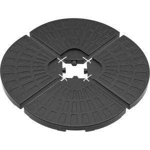imageYITAHOME 4Pcs 110LB Capacity Patio Umbrella Base Heavy Duty Market Table Umbrella Stand Water or Stand Easy Filled Outdoor Round Base Refillable HighDensity HDPE for Lawn Deck or Pool Black