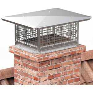 imageYITAHOME Chimney Cap 17quot x 29quot Chimney Cover for Outside 304 Stainless Steel Fireplace Chimney Caps with Adjustable Metal Strips Screws ampamp Gloves13 x 17