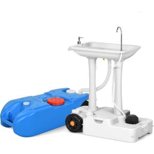 imageYITAHOME Portable Sink for Washing Hands and Water Tank 30L Portable Sink ampamp 106 Gallon Large Capacity Portable Water Holding Tank Odorless Tote for Camper Outdoor Indoor Travel Boat Gather