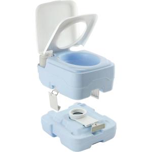 imageYITAHOME Portable Toilet Camping Toilet Travel RV Toilet53 Gallon Detachable Waste Tank Double Water Spouts Portable Toilet for Camping Hiking Hunting Boating GrayT Watwer OutletPress Flush Pump
