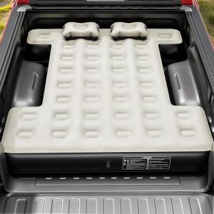 imageYITAHOME Truck Bed Air Mattress for 5558 ft FullSize Short Truck Beds Inflatable Car Mattress Bed with Pump Pillows Carry Bag ampamp Repair Kit for Outdoor Travel Camping BlackampampGray