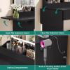 imageYITAHOME Vanity Desk with Mirror and Lights RGB Cabinet Extral Foldable Desk Makeup Desk with Large Mirror and Power Outlets Vanity Table Set Bedroom Dressing Room BlackBlack