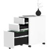 imageYITAHOME 3Drawer Metal Filing Cabinet Office Drawers with Keys Compact Slim Portable File Cabinet PreBuilt Office Storage Solution for A4LetterLegal WhiteWhite