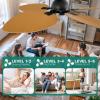 imageYITAHOME 42 Inch Ceiling Fans with Lights and Remote Tropical Ceiling Fans with 6 Modes Reversible Quiet DC Motor Dimmable Lighting for Living Room Dining Room GreyWalnut