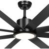 imageYITAHOME 52 Inch Chandelier Ceiling Fans with Lights and RemoteApp Smart Black Ceiling Fans Compatible with Alexa Reversible Quiet DC Motor Dual Finish Blades Dimmable Lighting for Living RoomBlack