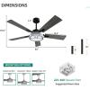 imageYITAHOME 52 Inch Chandelier Ceiling Fans with Lights and RemoteApp Smart Black Ceiling Fans Compatible with Alexa Reversible Quiet DC Motor Dual Finish Blades Dimmable Lighting for Living RoomBlack