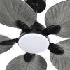 imageYITAHOME 42 Inch Ceiling Fans with Lights and Remote Tropical Ceiling Fans with 6 Modes Reversible Quiet DC Motor Dimmable Lighting for Living Room Dining Room GreyGray