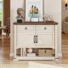 imageYITAHOME Farmhouse Console Table with 2Door ampamp 2 Drawers Cabinet Coffee Bar Table with Storage Shelf Sofa Tables Buffet Sideboard for Kitchen Entryway Hallway Dining Living RoomConsole Table