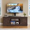 imageYITAHOME Farmhouse TV Stand with Mount Sturdy TV Stand Mount for 324555606570 inch TVs Entertainment Center with Adjustable Shelf TV Cabinet Media Console for Living Room EspressoEspresso