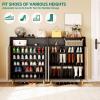 imageYITAHOME Shoe Cabinet with Doors 5Tier Shoe Storage Cabinet with Open Shelves Large Capacity Wooden Shoes Rack Organizer with Pine Wood Legs for EntrywayHallwayCloset