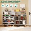 imageYITAHOME Shoe Cabinet with Doors 5Tier Shoe Storage Cabinet with Open Shelves Large Capacity Wooden Shoes Rack Organizer with Pine Wood Legs for EntrywayHallwayCloset WhiteWhite