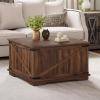 imageYITAHOME Farmhouse Lift Top Coffee Table for Living Room Square Wood Coffee Table with Large Hidden Storage Compartment Rustic Cocktail Table with Hinged Lift Top for Home Office Reclaimed BarnwoodReclaimed Barnwood