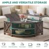 imageYITAHOME Farmhouse Lift Top Coffee Table with Storage Wood Cured Center Table with Charging StationampampUSB Port Living Room Table wLarge Hidden Space for Bedroom Home Office Dark Rustic OakDark Rustic Oak