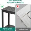 imageYITAHOME 383quot Patio Bar Table Entry Console Table 2Shelf HIPS Indoor Outdoor Height Table Multifunctional Buffet Storage Organizer with Adjustable Feet Black