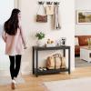 imageYITAHOME 383quot Patio Bar Table Entry Console Table 2Shelf HIPS Indoor Outdoor Height Table Multifunctional Buffet Storage Organizer with Adjustable Feet Black