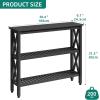 imageYITAHOME Solid Wood Outdoor Console Table 39 Acacia Wood Outdoor Bar Table with 3Tier Storage Shelf XFrame Design and Adjustable Foot Pads for Garden Patio Balcony and Indoor Grey GreenBlack