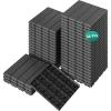 imageYITAHOME Plastic Interlocking Deck Tiles 36 Pack Waterproof Outdoor Flooring All Weather Use Durable ampamp SlipResistant Suitable for Patio Garden Deck Poolside Backyard 12x12 Inches Dark Grey