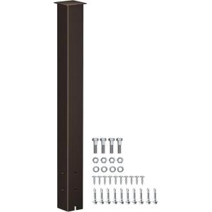 imageYITAHOME Mailbox Post for Outside 43 x 4 x 4 inches Q235 Steel Mailbox Stand PowderCoated Surface Support Bracket InGround Mounting Stand for Lawn or Sidewalk BronzeRegularBronze