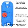 imageYITAHOME 106 Gallon Large Capacity Portable Water Holding Tank with Metal Handle Odorless Tote for Camper with Large Wheels Filling Port Hose Faucet Handles for Fast Empty ampamp Easy Carry Blue