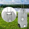 imageYITAHOME 106 Gallon Large Capacity Portable Water Holding Tank with Metal Handle Odorless Tote for Camper with Large Wheels Filling Port Hose Faucet Handles for Easy Carry ampamp Fast Empty BlueGrey