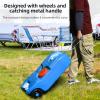 imageYITAHOME 106 Gallon Large Capacity Portable Water Holding Tank with Metal Handle Odorless Tote for Camper with Large Wheels Filling Port Hose Faucet Handles for Easy Carry ampamp Fast Empty BlueBlue