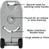 imageYITAHOME 106 Gallon Large Capacity Portable Water Holding Tank with Metal Handle Odorless Tote for Camper with Large Wheels Filling Port Hose Faucet Handles for Easy Carry ampamp Fast Empty BlueGrey