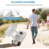 imageYITAHOME 8 Gallon Portable Camping Sink with Rolling Wheels Hand Washing Station with Soap Dispenser Towel Holder Ideal for Outdoor Travel Boat Gather Wedding Worksite White