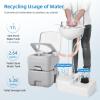 imageYITAHOME Portable Sink and Portable Toilet 17 L Hand Washing Station ampamp 528 Gallon Portable Toilet With Hand Sprayer ampamp Level Indicator for Camping Outdoor Indoor RV Travel Boat Trips