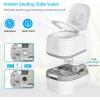 imageYITAHOME Portable Toilet 634 Gallon Camping Porta Potty with Paper and Detergent Collection LeakProof Outdoor RV Porta Potty with Level Indicator Rotating Spout for Boating Hiking Trips WhiteWhiteGrayPaper Collection