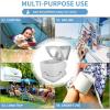imageYITAHOME Portable Toilet Camping Travel RV Potty 26 Gallon Detachable Waste Tank Double Water Spouts Portable Toilet for Camping Hiking Hunting Boating GrayHandle Flush Pump